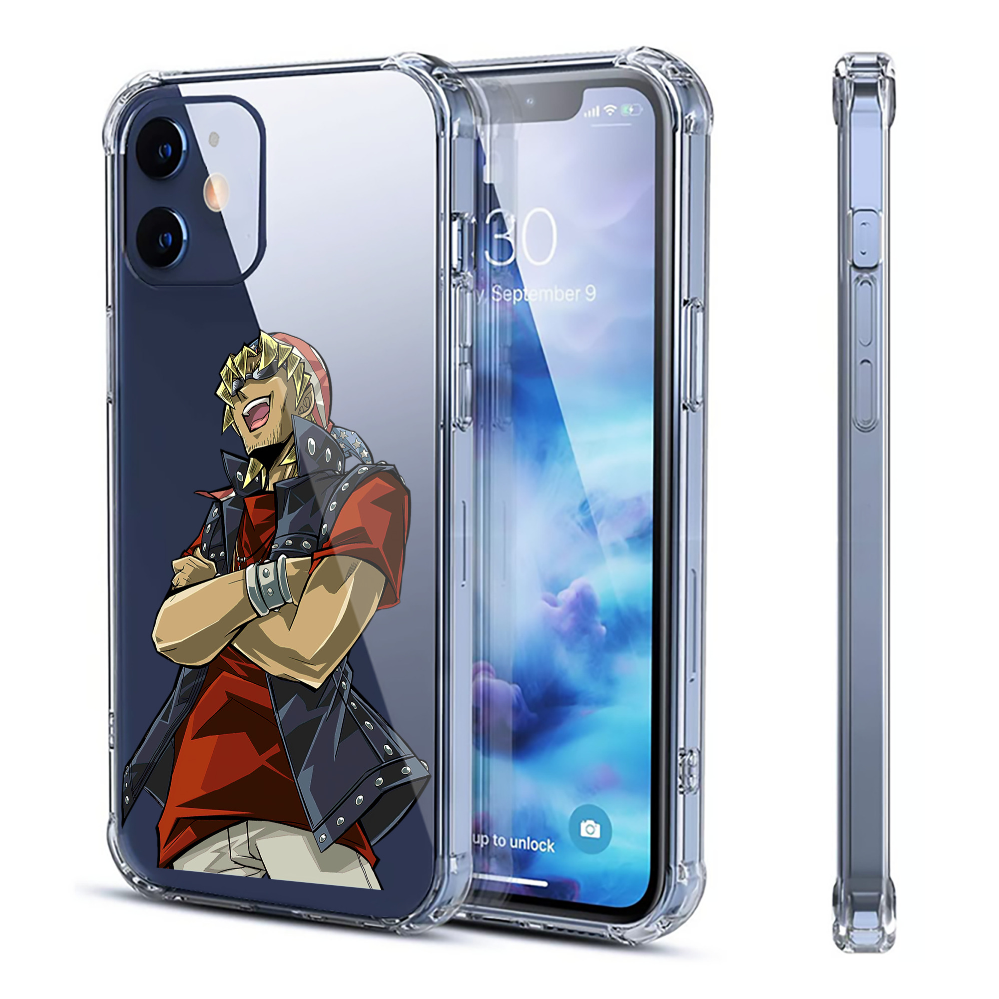 （画像用） 遊☆戯☆王 Yu-Gi-Oh! 【iPhone 12シリーズ対応】透明スマホケース（クリアソフトケース）